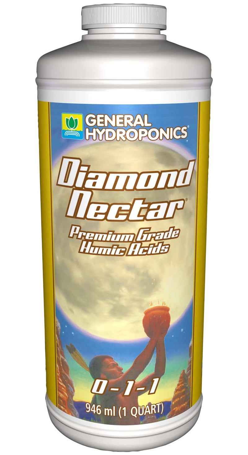 General Hydroponics Diamond Nectar, Nutrient Additive, 0-1-1, 1 qt. - Image 1