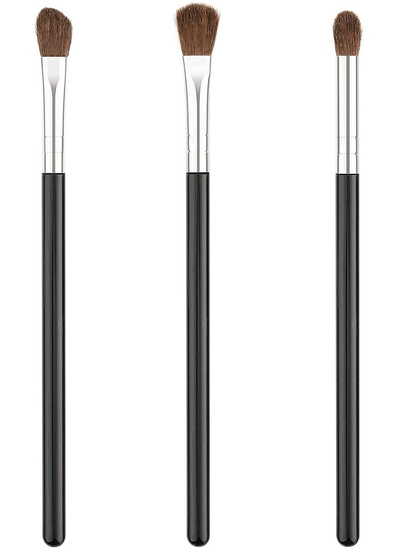 ORiTi 3pcs Soft Synthetic Eyeshadow Blending Brush Kit  For Blending Eyeshadow, Eyeliner Crease, Eyebrow, Long Lasting  - Image 1