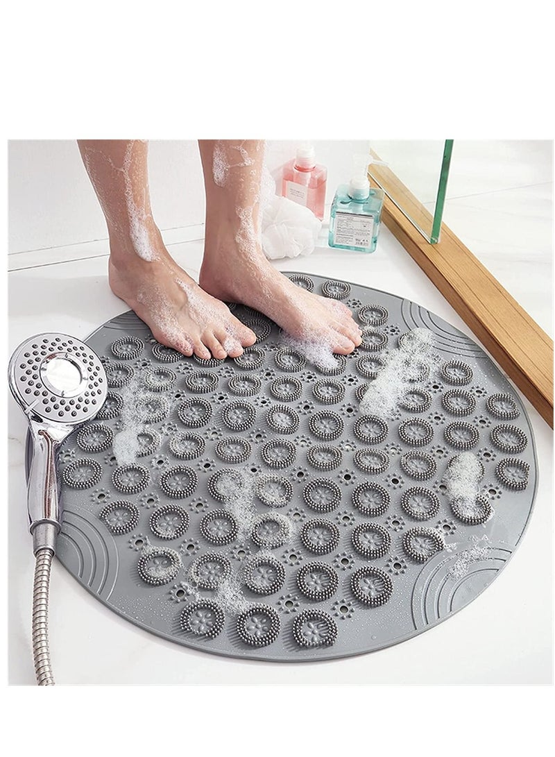 Hi homey Non-slip Round shower Bath Tub mat - Image 2
