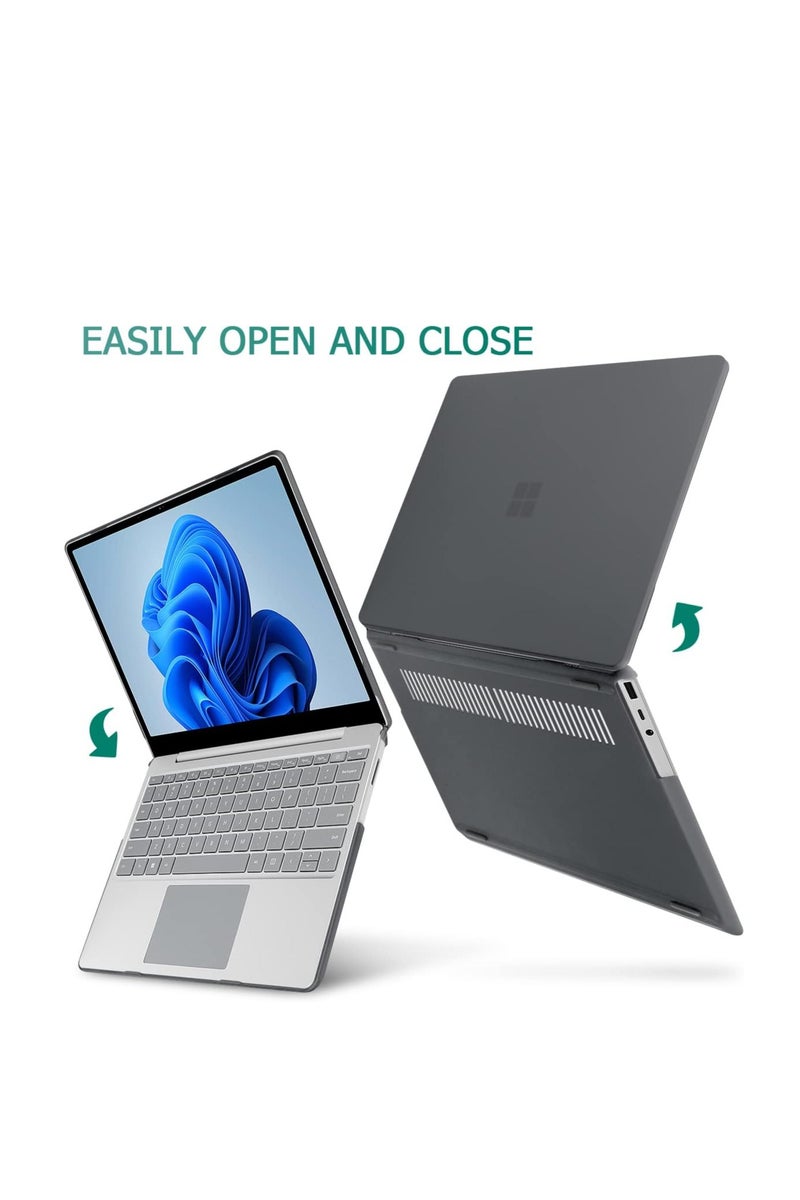 Rubberized Hard Case Compatible with Microsoft Surface Laptop 15-inch Touchscreen Copilot+ PC 2024 (7th Ed Model #2037) Lightweight Durable Scratch-Resistant Easy Install, Black - Image 1