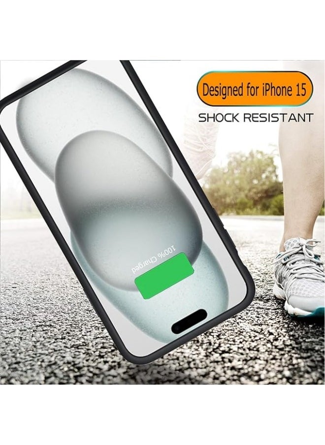 General Battery Case Compatible with iPhone 15, Full Encircle 5000mAh Ultra-Slim Rechargeable Smart Portable Charging Cover Extended Battery Pack For iPhone 15 (6.1 inch) Charger Case  - Image 4