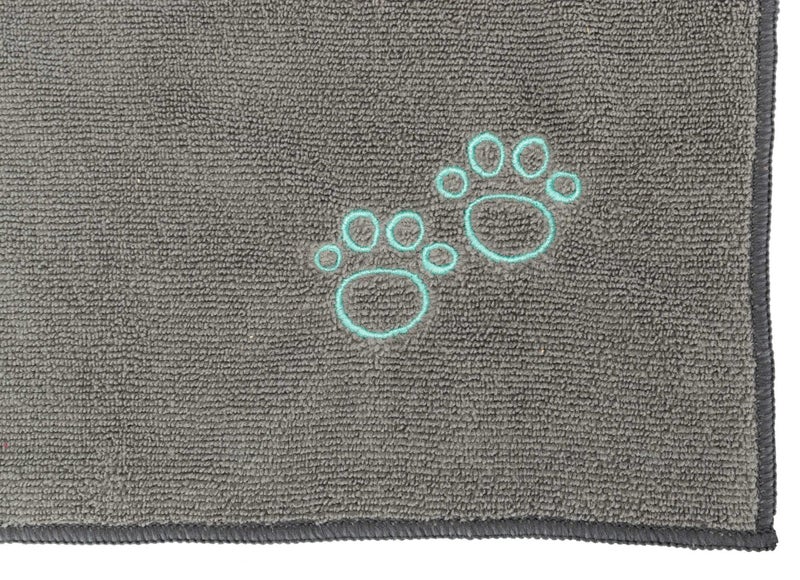 Trixie Quick Drying Super Absorption Towel, Pet Grooming Microfiber Towel for Dogs and Cats, 50 × 60 cm, Grey - 1pc - Image 3