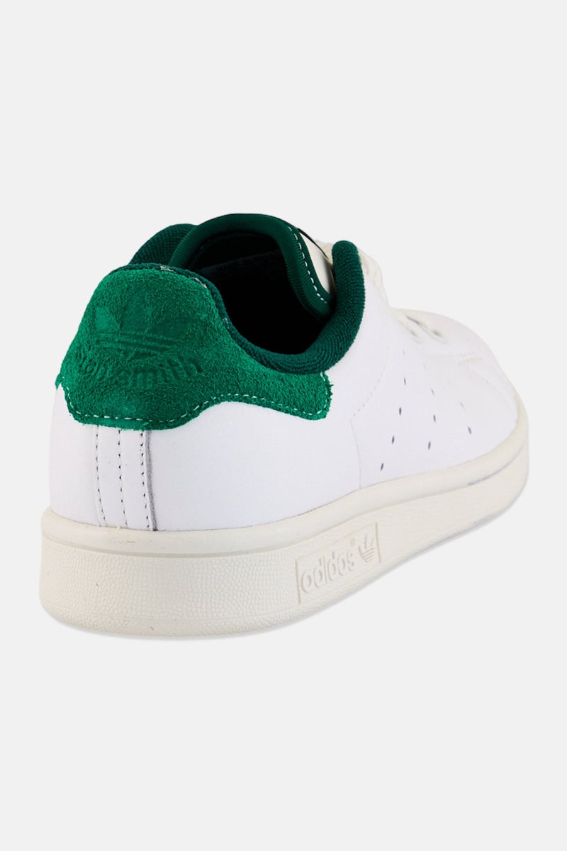 adidas Originals Kids Boy Stan Smith Lace Up Sneakers, White - Image 4