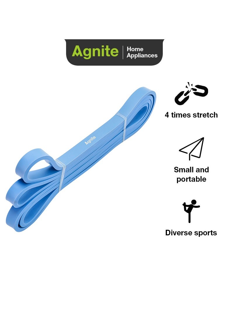 Deli Agnite Er252-Bl Resistance Band – 2080Mm Heavy-Duty Elastic Band, 25 Lbs Strength, 4X Stretch, Portable & Durable For Pull-Ups, Strength Training, And Yoga.  - Image 1