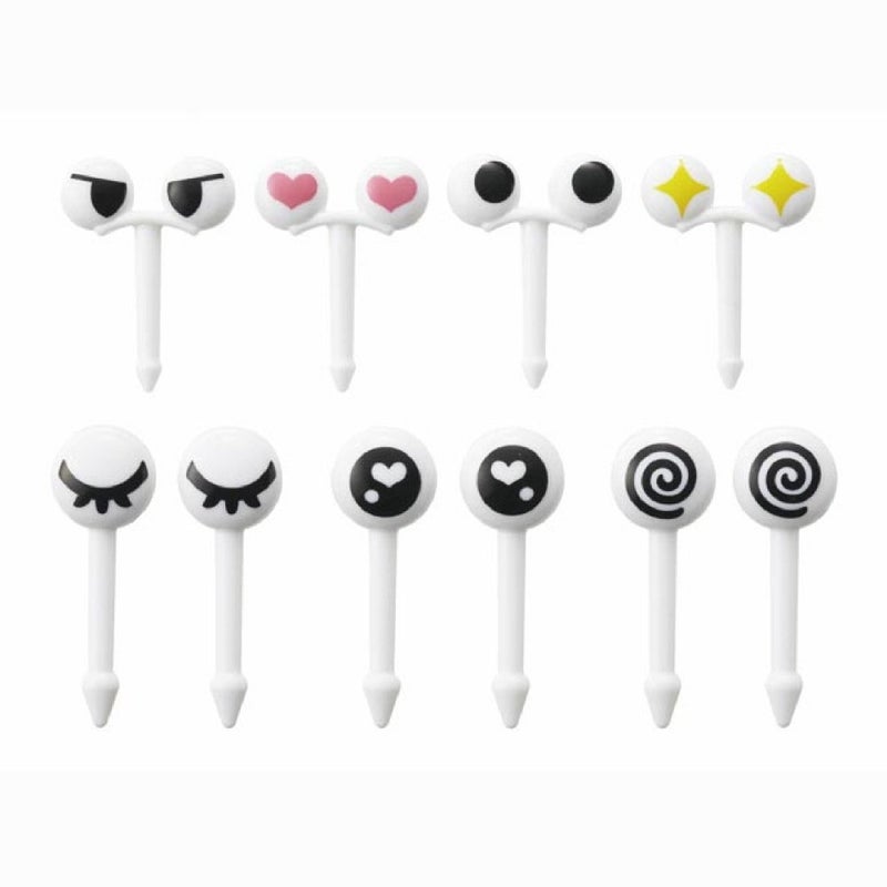 Torune Love Love Eyes Face Food Picks for Bento Box Lunch Box by - Image 2