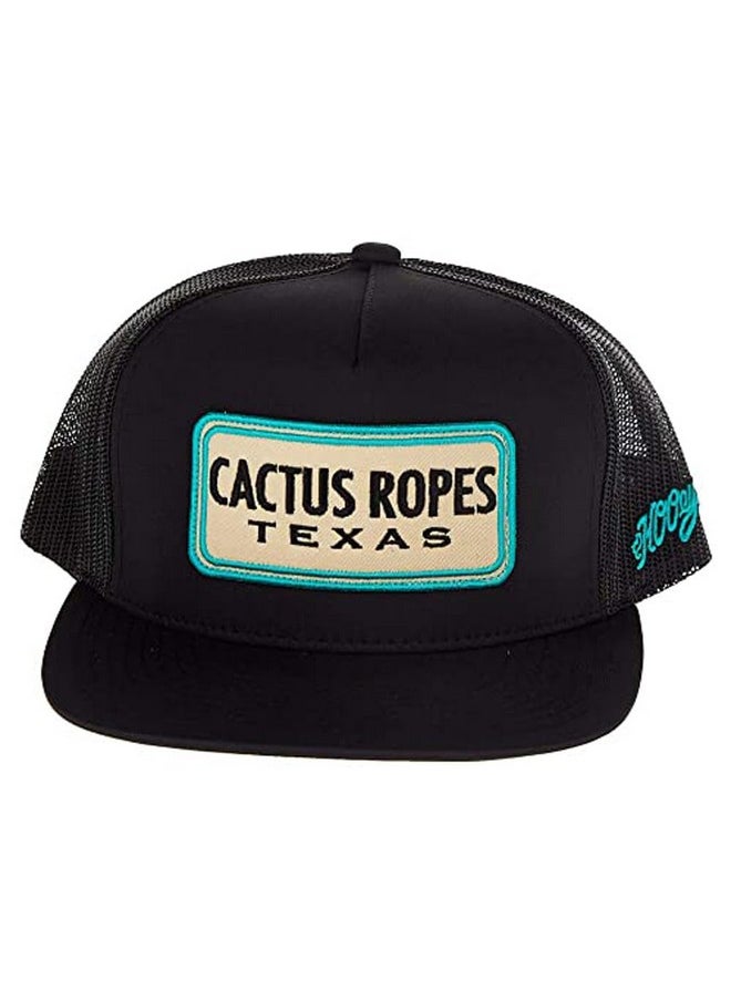 Adjustable Snapback Trucker Hat With Cactus Ropes Logo (Black) - pzsku/Z0A3C0C7F0D08BC235353Z/45/_/1735213949/90fa234e-f2c6-4c63-9136-a270718bb8d3