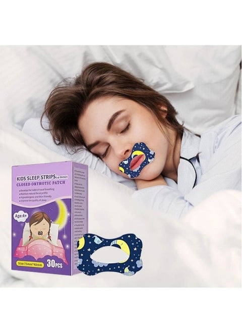 Adult Sleep Patch Gentle Mouth Band Reduces Mouth Breathing Improves Nighttime Sleep and Provides Immediate Snoring Relief 30 Pieces