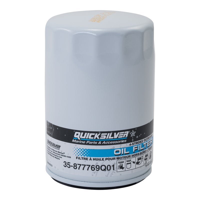 Quicksilver 877769Q01 Oil Filter for Mercury Verado 6Cylinder Outboards