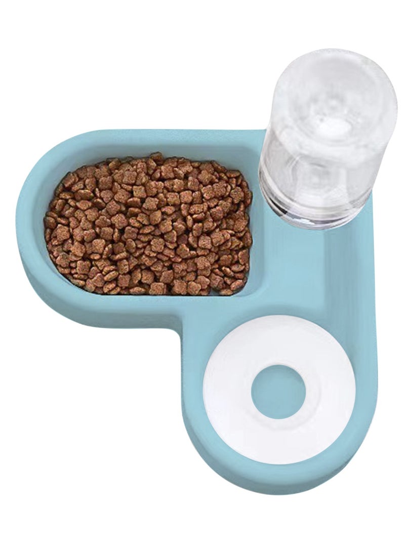 Pet automatic waterer cat bowl food bowl, Blue - Image 5