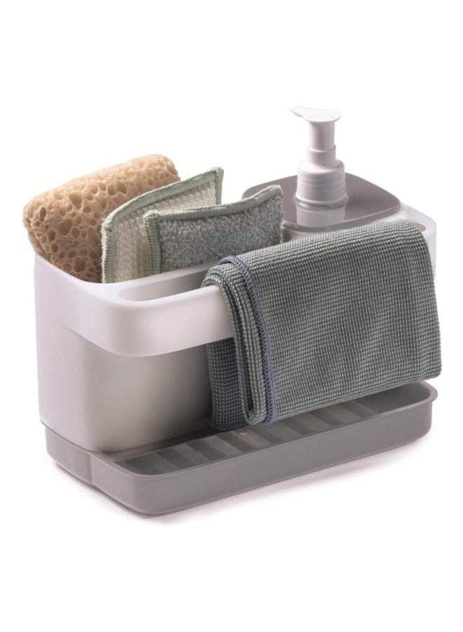 Snips Tidy Up Dish Washing Set with Soap Dispenser White and Grey 21 x 18 x 12 cm 000769 - Image 5