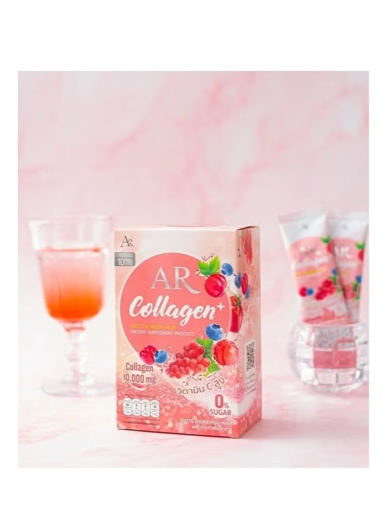إيه آر كولاجين AR+ ١٠٠٠٠ ملغ - مشروب مسحوق كولاجين عالي القوة مع فيتامين سي | خالٍ من السكر - Image 1