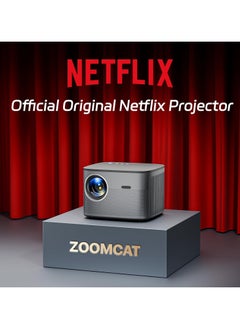 Generic 【Netflix & Android 13.0】Smart Projector Auto Focus/Keystone Correction 28000LM 4K Supported, Full HD 1080P WiFi Bluetooth Video projector, Home Cinema/Outdoor Mobile Phone Projector  - Image 2