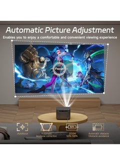 Generic 【Netflix & Android 13.0】Smart Projector Auto Focus/Keystone Correction 28000LM 4K Supported, Full HD 1080P WiFi Bluetooth Video projector, Home Cinema/Outdoor Mobile Phone Projector  - Image 5