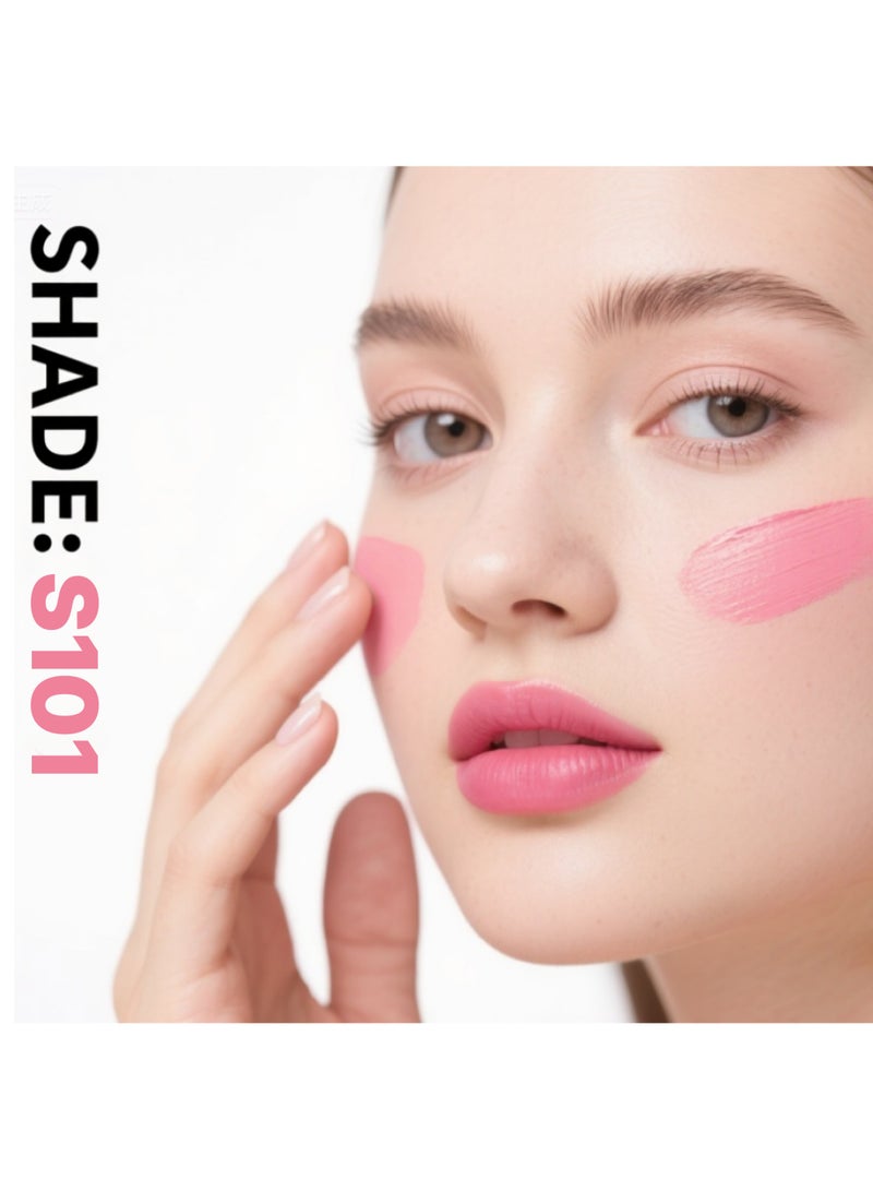 Monaya S005 Mousse Blush Cream,Lightweight, Makeup for Natural Glow, Lip & Cheek Tint,  Makeup Essential – 4g Each - Image 3