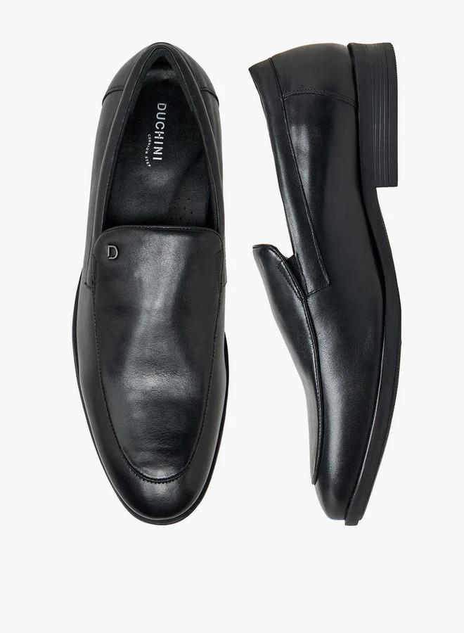 Duchini Men Leather Slip-On Loafers