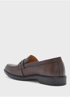 Robert Wood Saddle Detail Formal Loafers  - Image 2