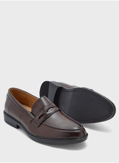 Robert Wood Saddle Detail Formal Loafers  - Image 3