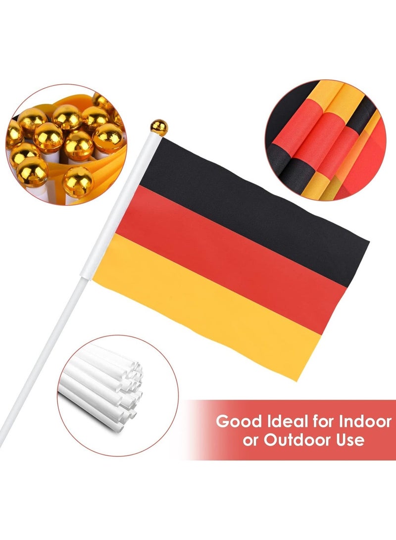 10 Pcs Germany Hand Flags  14x21 cm Double-Sided Stick Flags for World Cup & Event Decor - Image 4