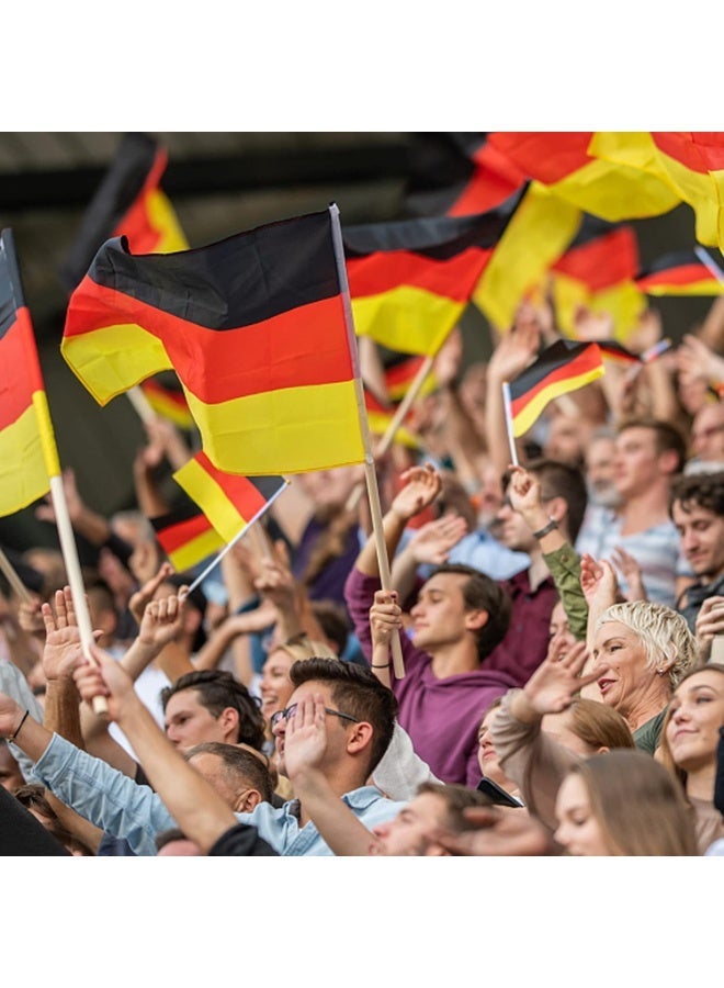10 Pcs Germany Hand Flags  14x21 cm Double-Sided Stick Flags for World Cup & Event Decor - Image 5
