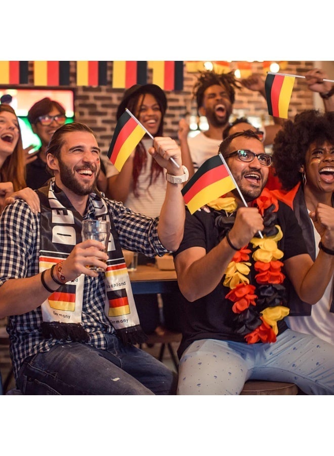 10 Pcs Germany Hand Flags  14x21 cm Double-Sided Stick Flags for World Cup & Event Decor - Image 3