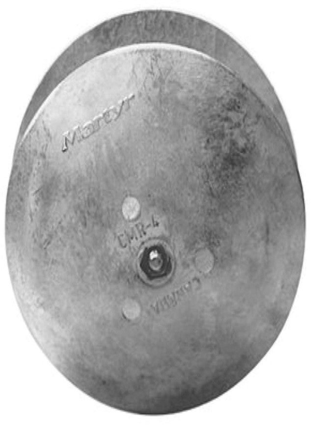 Martyr Anodes, CMR04AL, Aluminum Rudder & Trim Tab Anode with Allen Screw (0.65 H x 5 OD x 0.34 ID) – Marine Boat Sacrificial Anode for Saltwater & Brackish Corrosion Protection