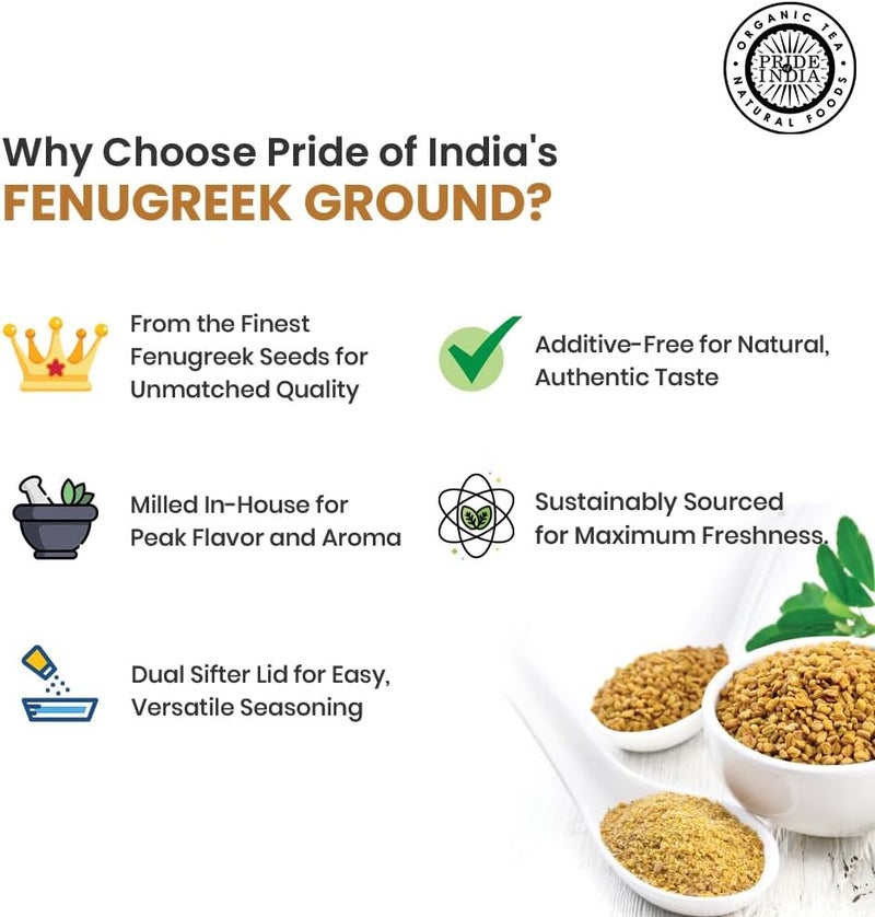 Pride of India Fenugreek Seed Ground - Gourmet Spice - Image 4