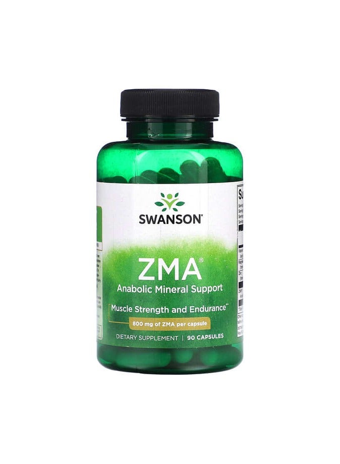 SWANSON ZMA, Anabolic Mineral Support, 800 mg, 90 Capsules