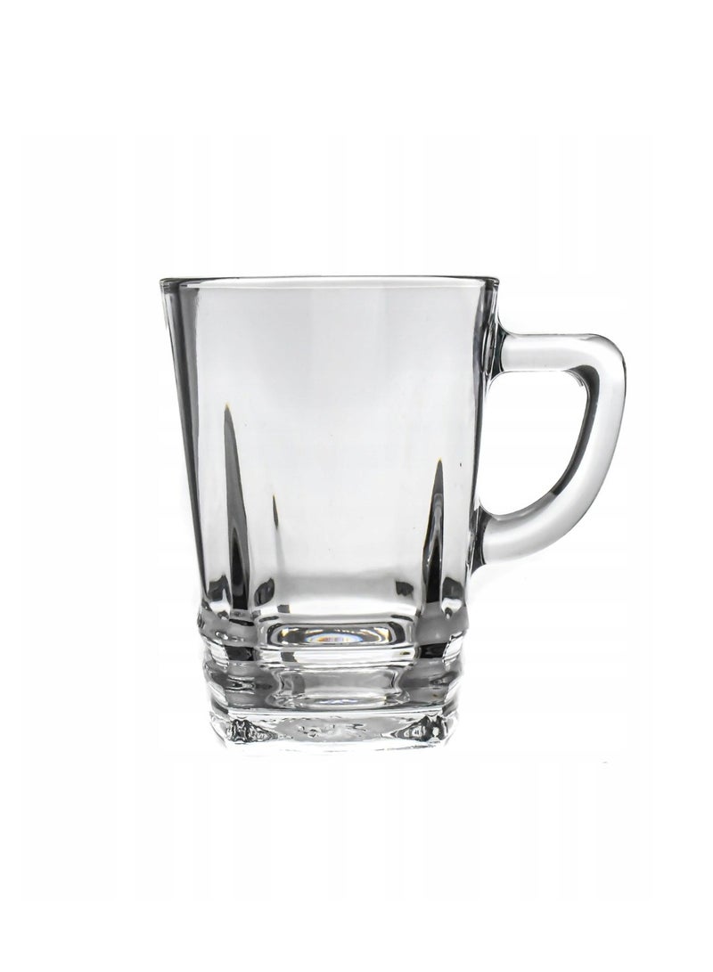 LAV 6 Pieces Elegan Mug Set 225 Ml - Clear - Image 1