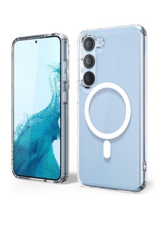 حافظة مغناطيسية لهاتف Samsung Galaxy S24 Plus - [مغناطيسات مدمجة لـ Magsafe] [قوية وآمنة] - حافظة واقية للهاتف المحمول - شفاف كريستالي (2024)