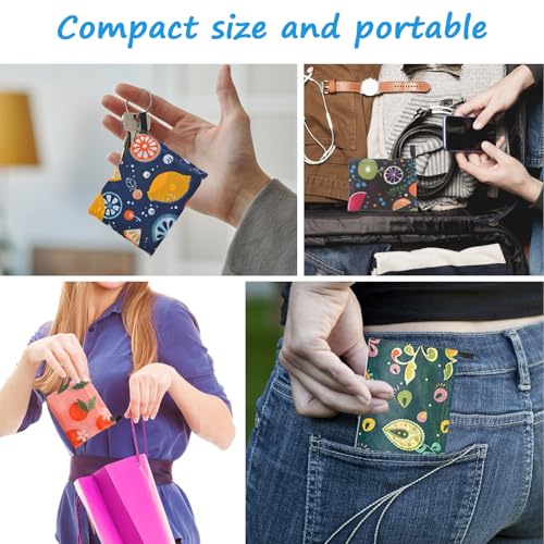 DXMWWTP 4 Pack Foldable Reusable Shopping Bags,Tote Bags,Travel Grocery Bags with Hook in Pocket for Daily Shopping Supplies load - Image 2