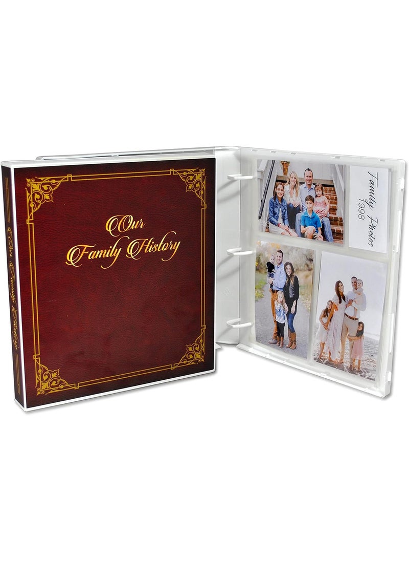 UniKeep UniKeep Family History Records Organizer Case with Binder Rings Poly Ring Dark 15 Inch Spine  - Image 2