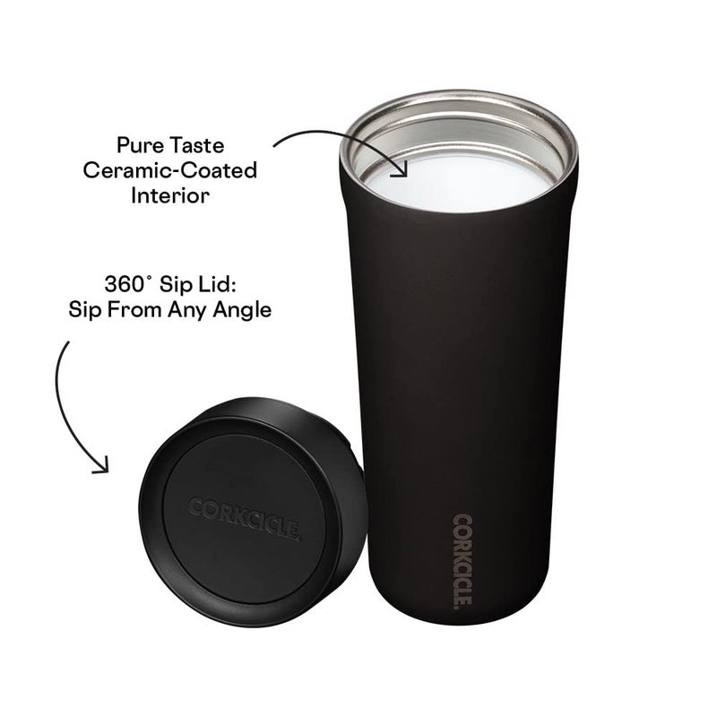 Corkcicle Commuter Cup, 17 oz, Ceramic Slate - Image 2