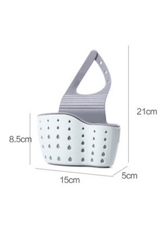 رف حوض المطبخ، رف حوض المطبخ، سلة تخزين الحوض، حامل رف تصريف إسفنجة الصابون - Image 4