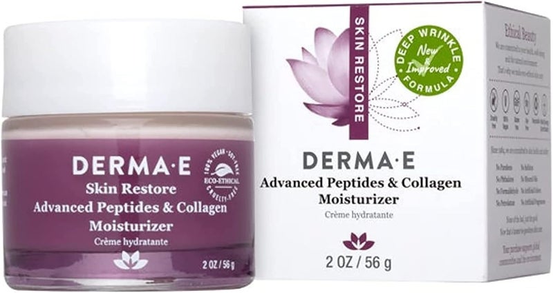 derma-e DERMA E Advanced Peptides & Collagen Deep Wrinkle Moisturizer with Matrixyl and Argireline - 2 oz - Image 1