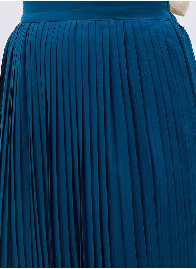 Styli Styli Pleated Flared Maxi Skirt  - Image 4