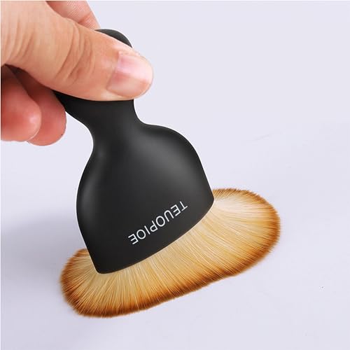 TEUOPIOE Car Interior Cleaning Brush, Car Duster Interior,Car Detailing Brush Dusting Brush,Car Interior Cleaning Tool, Auto Soft Hair Car Brush,Auto Interior Dust Brush for Air Vents(Brown) - Image 3