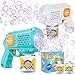 P PANACARE 2 Packs Bubble Gun for Kids Automatic bubbele Maker with 10 HolesLighting10000BubblesMin Portable Bubble Machine with Bubble Solution Best Toy Gifts for BirthdayPartyWedding White and Blue - Image 2