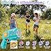 P PANACARE 2 Packs Bubble Gun for Kids Automatic bubbele Maker with 10 HolesLighting10000BubblesMin Portable Bubble Machine with Bubble Solution Best Toy Gifts for BirthdayPartyWedding White and Blue - Image 4