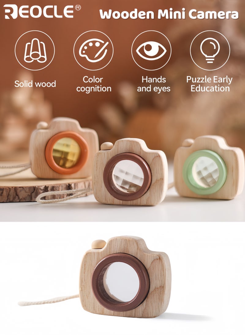 ريوكل لعبة كاميرا للأطفال مع عدسة موشورية وتأثير عين النحلة، كالايدوسكوب محمول مع متعة بصرية للعب الإبداعي للأطفال - Image 1