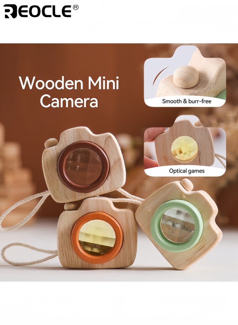 ريوكل لعبة كاميرا للأطفال مع عدسة موشورية وتأثير عين النحلة، كالايدوسكوب محمول مع متعة بصرية للعب الإبداعي للأطفال - Image 2