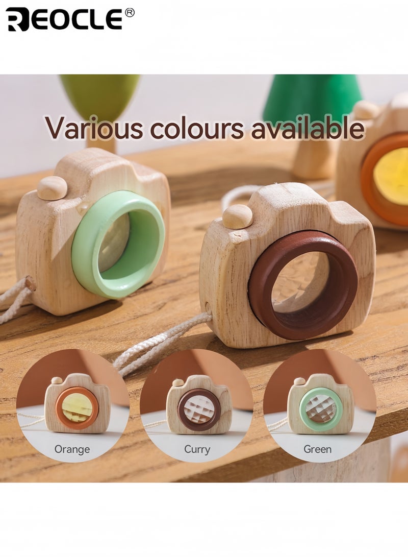 ريوكل لعبة كاميرا للأطفال مع عدسة موشورية وتأثير عين النحلة، كالايدوسكوب محمول مع متعة بصرية للعب الإبداعي للأطفال - Image 4