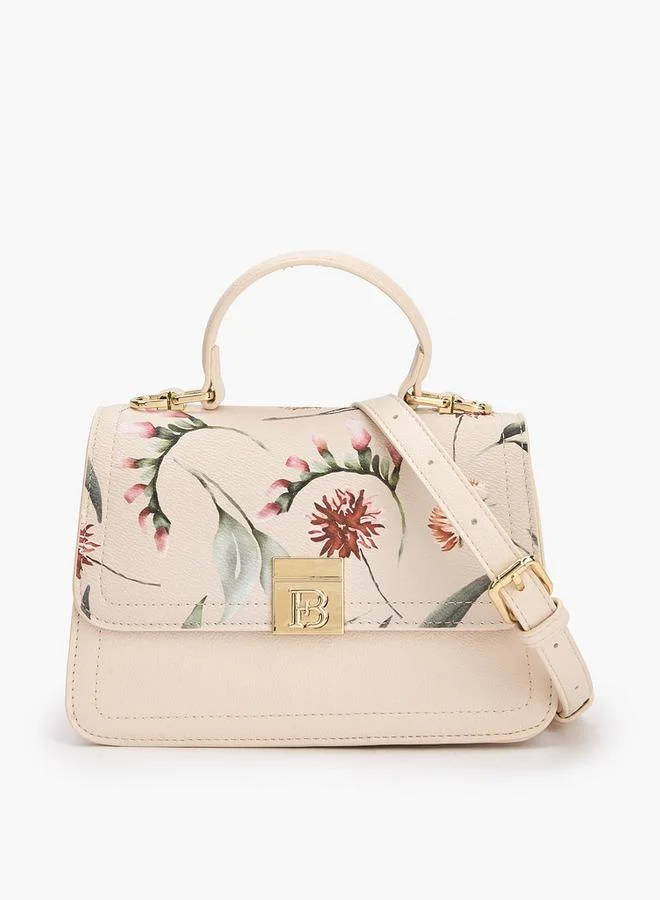 Flora Bella By Shoexpress Flora Bella Floral Print Crossbody Bag with Adjustable Strap