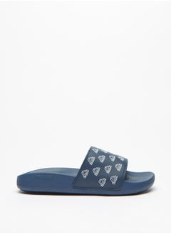 Kappa Mens Logo Print Slip On Slide Slippers  - Image 3