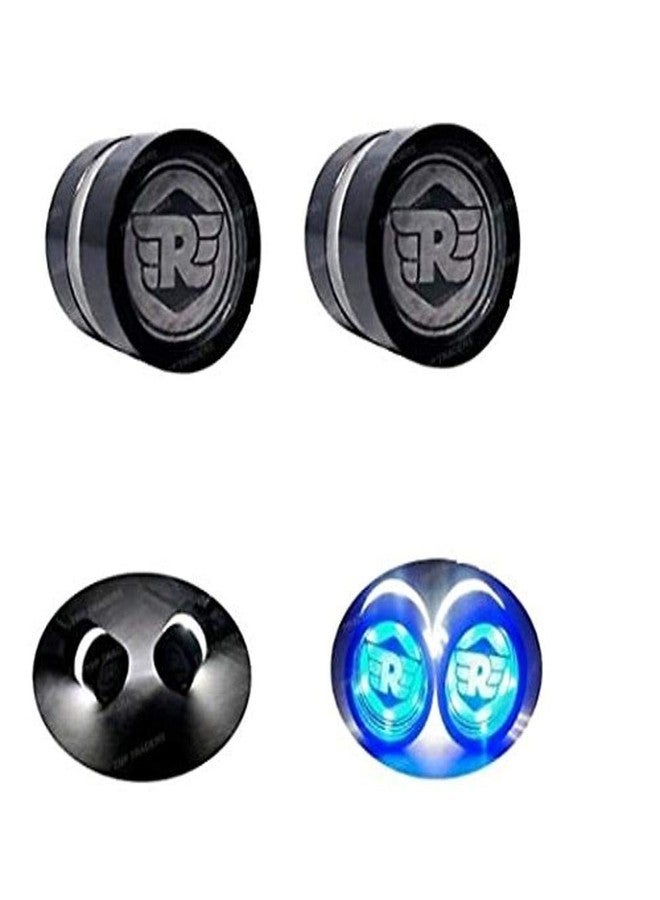 PA Handle Bar End Dual LED Bike Turn Signal Indicator Light (Blue) for Royal Enfield Continental GT - Image 2