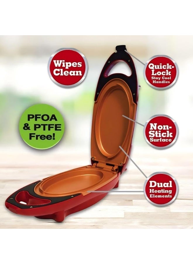 Red Copper 5-Minute Chef - Non-Stick Omelette Pan - Image 3