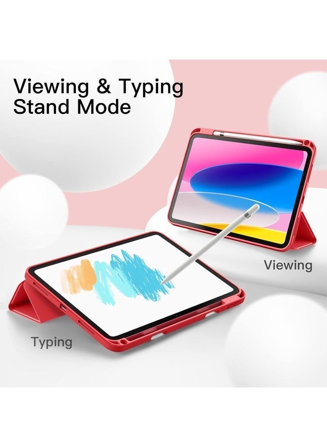 Raxoom 2022 iPad 10.9 Inch (10th Gen) Case â€“ Slim Tablet Cover with Stylus Holder, Soft TPU Back, and Auto Sleep/Wake Function - Image 4