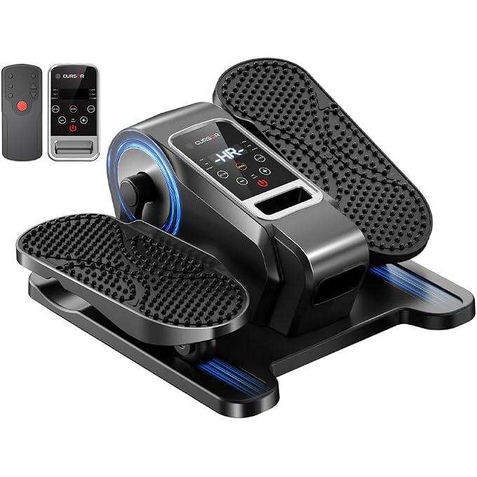 CURSOR FITNESS Under Desk Elliptical Machine Electric Seated Pedal Exerciser With Remote - Image 3