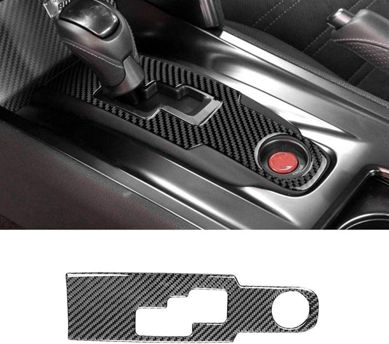 QASULER Carbon Fiber Gear Shift Panel Cover for Nissan GTR R35 - Image 4