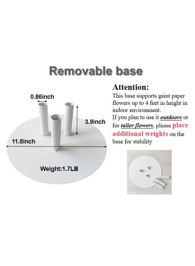 LCREATE LCREATE LCREATE Flexible Tube for Artificial Flowers, Tube Pipe for Fake Flowers, Prop Building, Balloon Arches, Pipe Stem Tubing for Floral Wedding Decor, DIY Arts (White(32ft+1Scissor+2White base)) - Image 3
