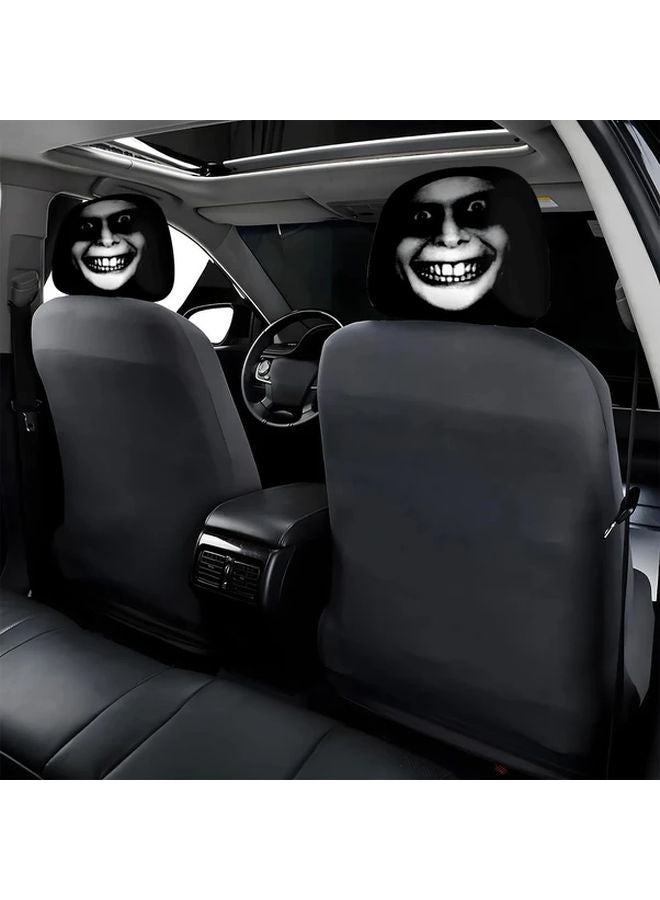 Horror Theme Car Headrest Protector 2PCS Mix Colors 10 24x11 02 Inch Easy Install - Image 2